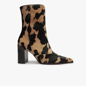 Schutz Raffaela Calf Hair Block Heel Boots